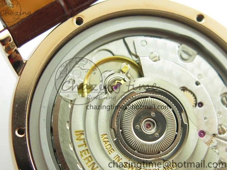 MIROTIME 0313 Portofino 37mm RG V7F 1:1 Best Edition Gray Dial on Deep Brown Leather Strap A SunProtective 7090